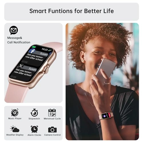 Fitness Tracker - 1.47" HD 24/7 Heart Rate Blood Oxygen