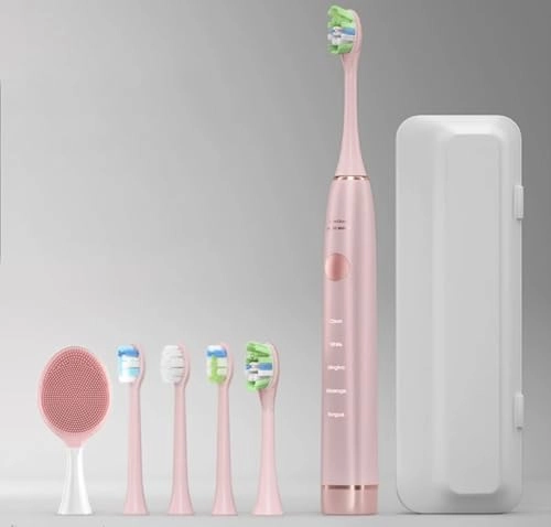 Professional Electric Toothbrush - 5 Brush Heads Wireless Charging