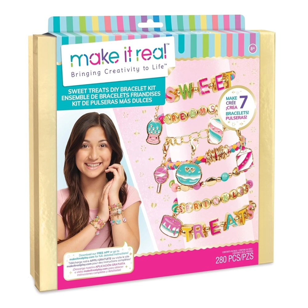 Make it Real Sweet Treats DIY Bracelet Kit - 280pcs