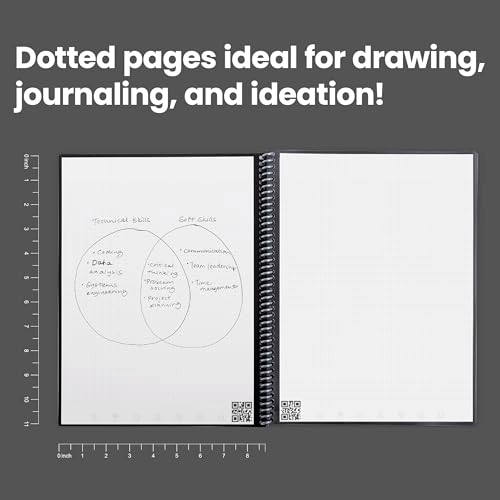 Smart REUsable Notebook Letter Spiral - Dotted 240 Pages