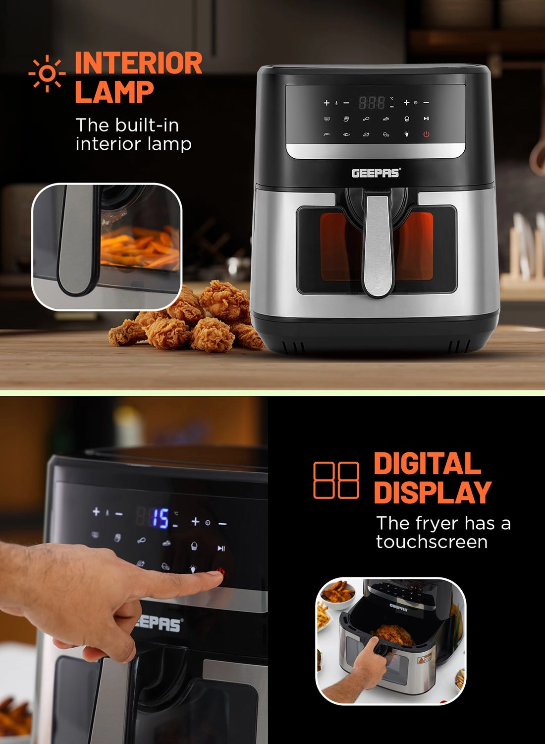 Double Heating Digital Air Fryer GAF37543