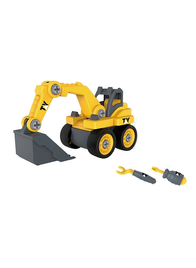 DIY Truck - Yellow/Black/ Grey Toy Building Blocks