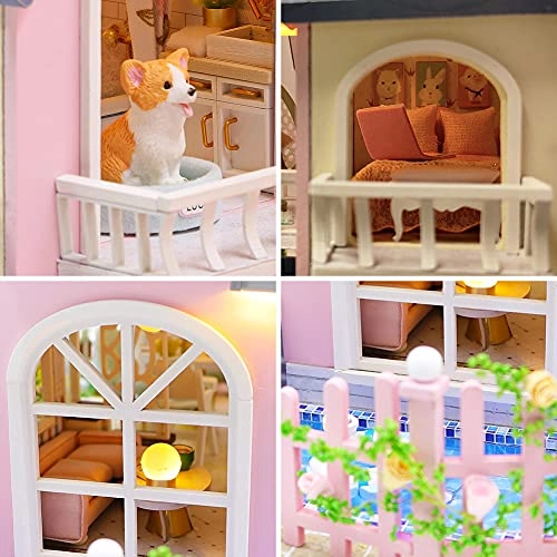 Miniature Wooden Dollhouse Furniture Kit - Creative Room 1:24