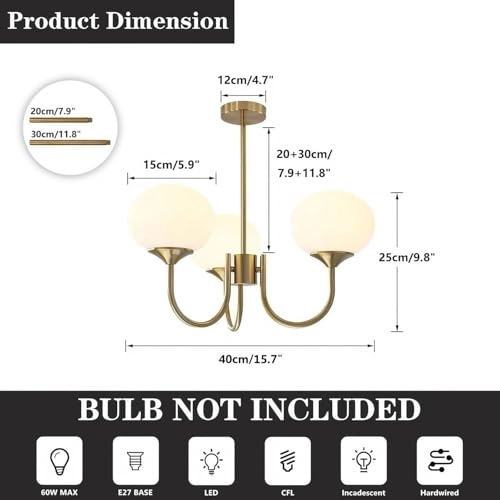 Sputnik Chandelier - Not dimmable