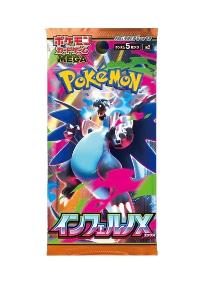 Pokemon Mega Inferno X.M2 Phantasmal Flames Booster Pack - Korean 5pcs