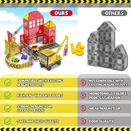 Magnetic Tiles (SK003) - Fire Rescue STEM