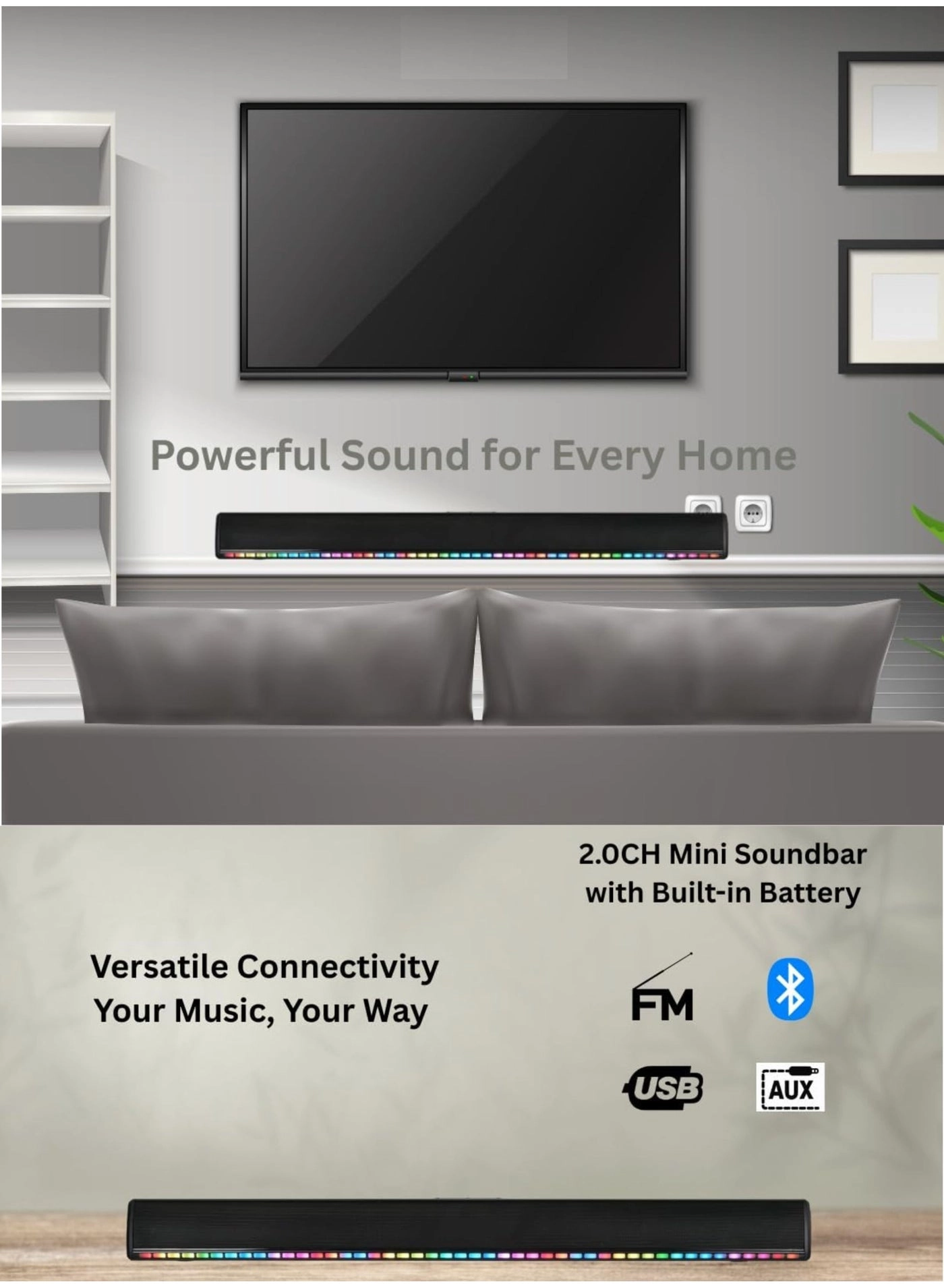50U8000F+SOUNDBAR - 50in Bundle