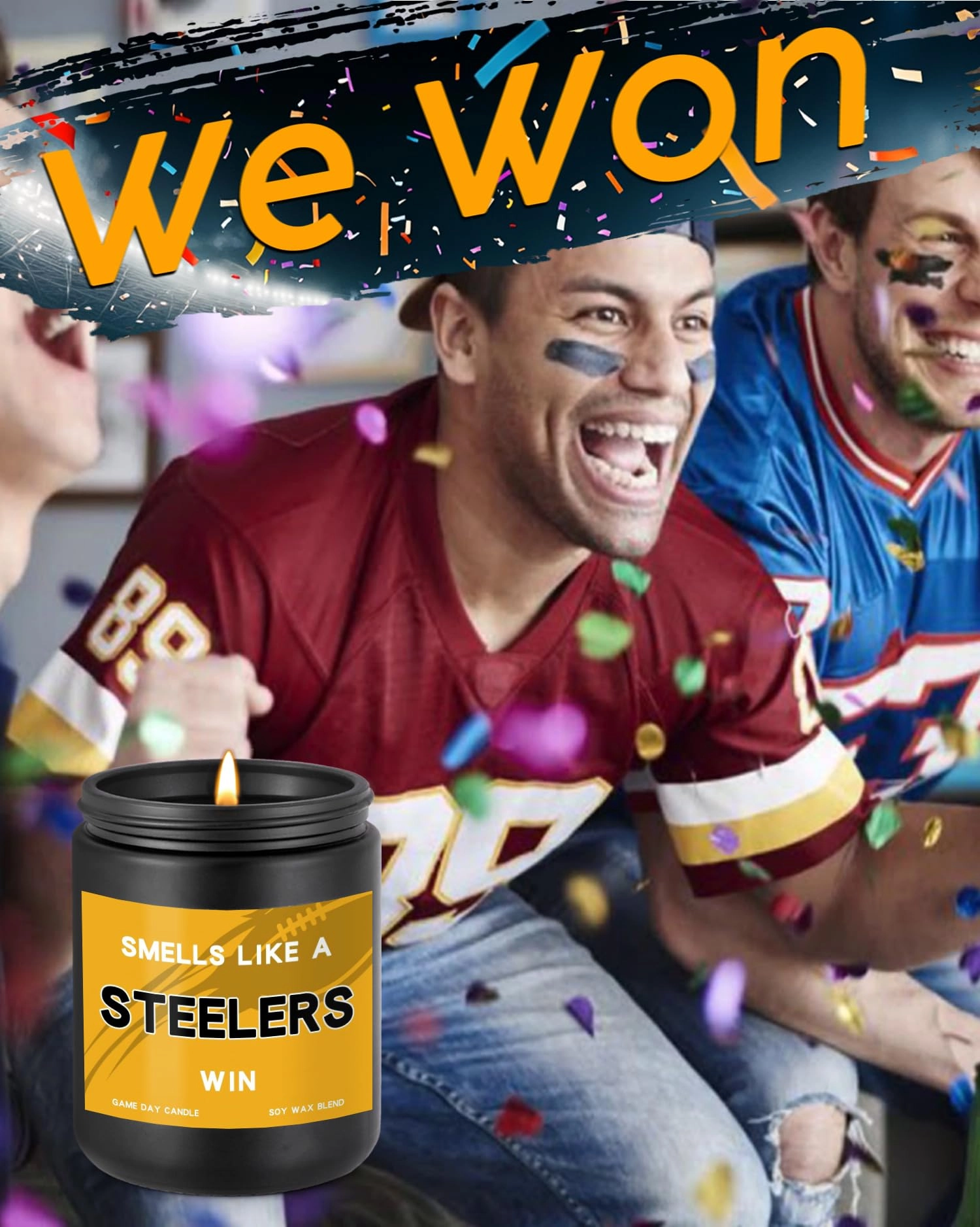 Smells Like A Steelers Win Scented Candle - 1 piece
