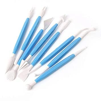 kreni Plastic Carving Double Heads - Plastic 8 Pieces