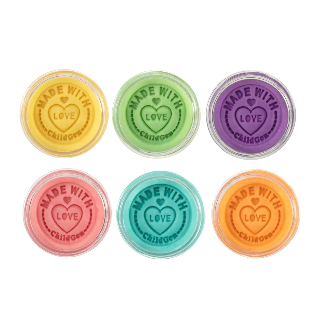 Play Dough Set - Natural 128g 6pcs.