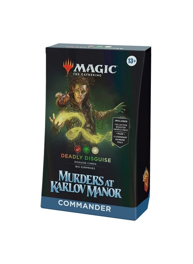 Murders at Karlov Manor Commander Deck - Deadly Disguise - 100-Card Deck + Collector Booster Sample Pack - 2-Card