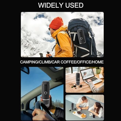 Portable Travel Coffee Maker - 80ml capsules and coffee powder