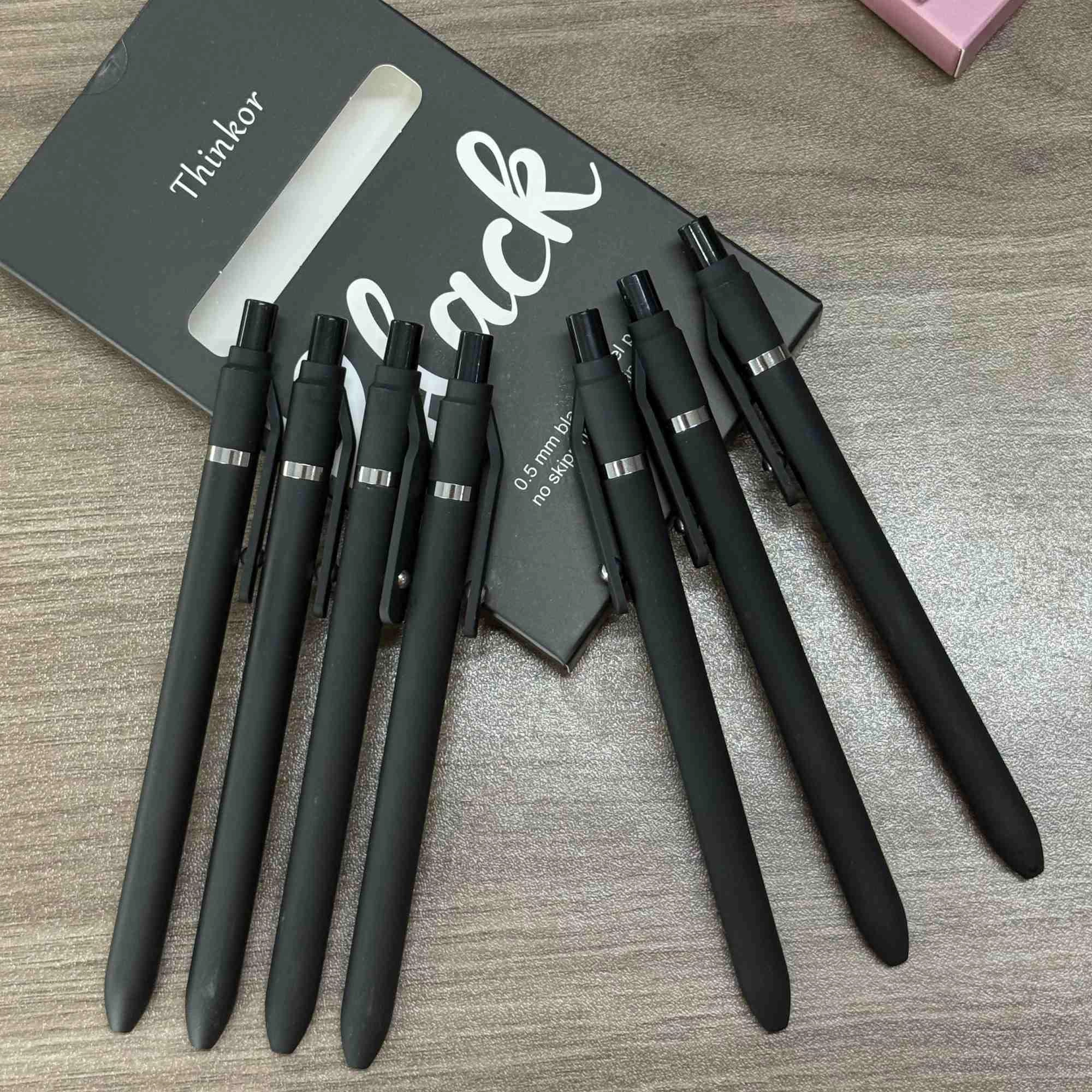 Pink Gel Pens - 7 Pcs 0.5 Millimeters