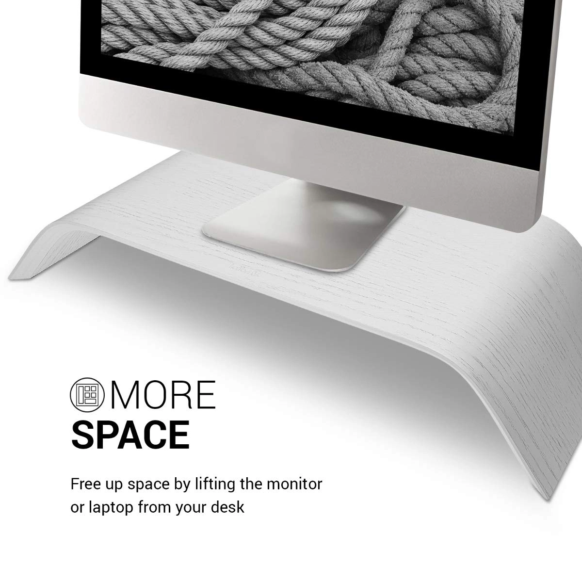 Wood Monitor Stand Riser