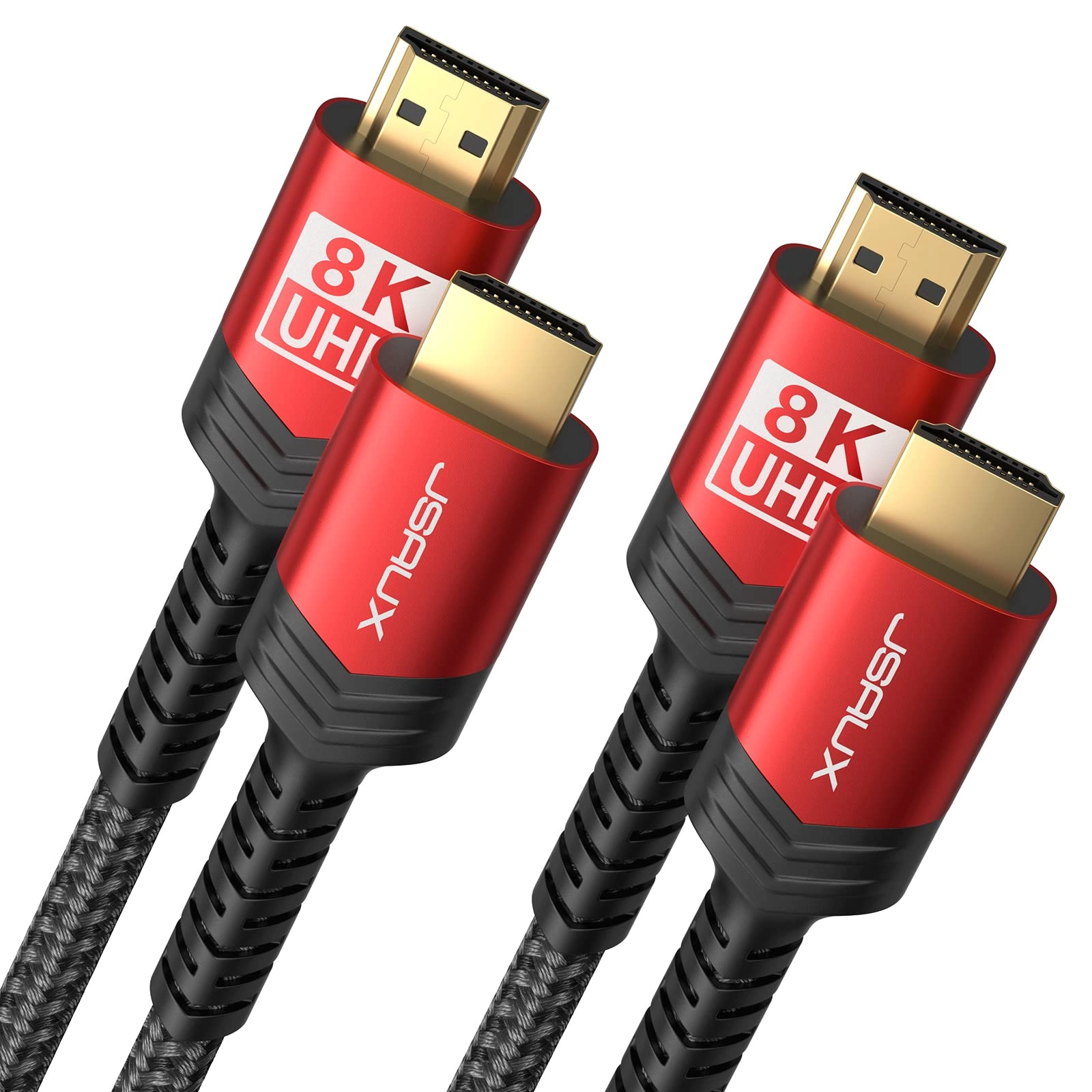 JSAUX 8K HDMI Cable 0.91m with Ethernet 2 Pack