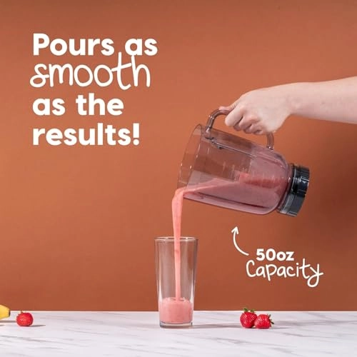 596053 - 3-Speed Titanium-Coated Stainless Steel Blades Tritan Jar