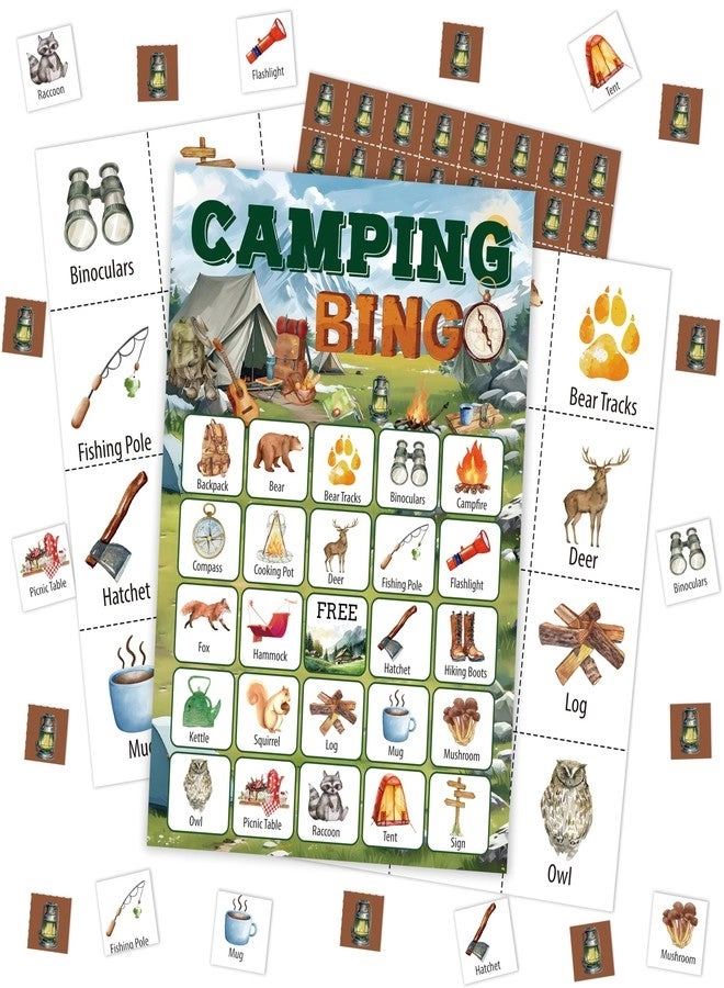 Mueddur Camping Bingo Card - 24