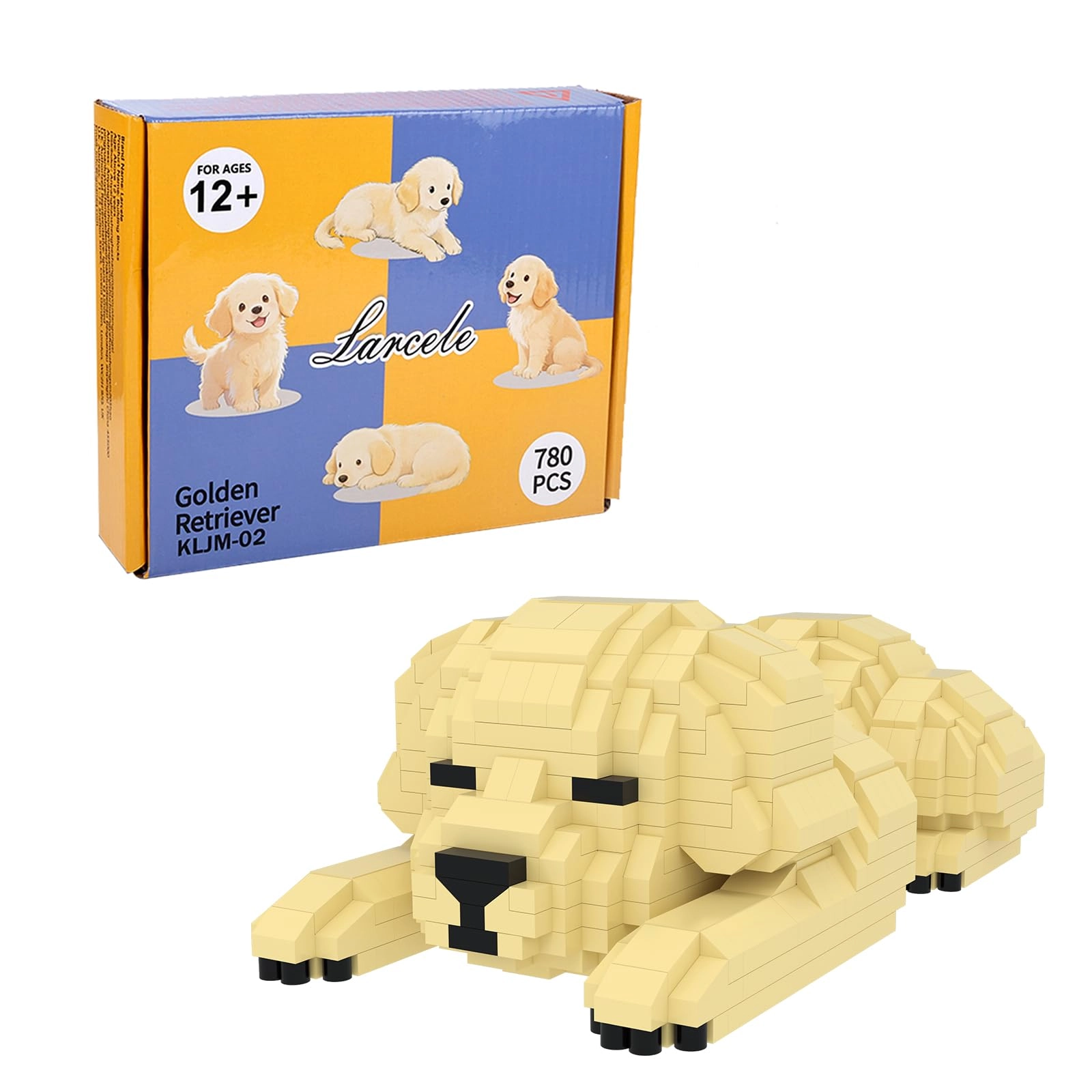 Larcele DIY Micro Dog Building Blocks - Golden Retriever 2 780 pcs