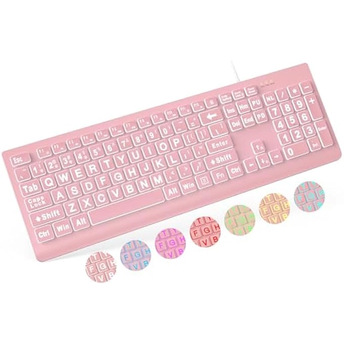 LARGE PRINT BACKLIT KEYBOARD