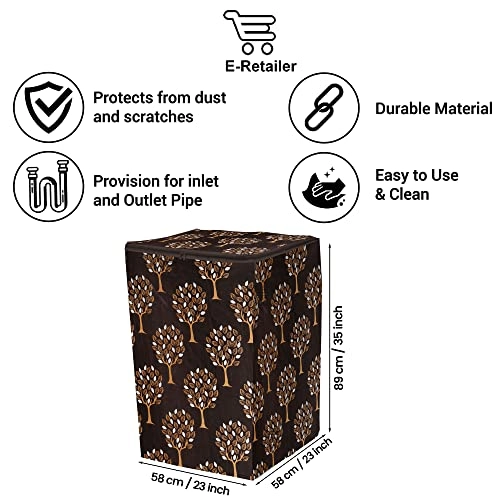 PVC Waterproof Front Load Washing Machine Cover - 5KG to 7.5KG Blue