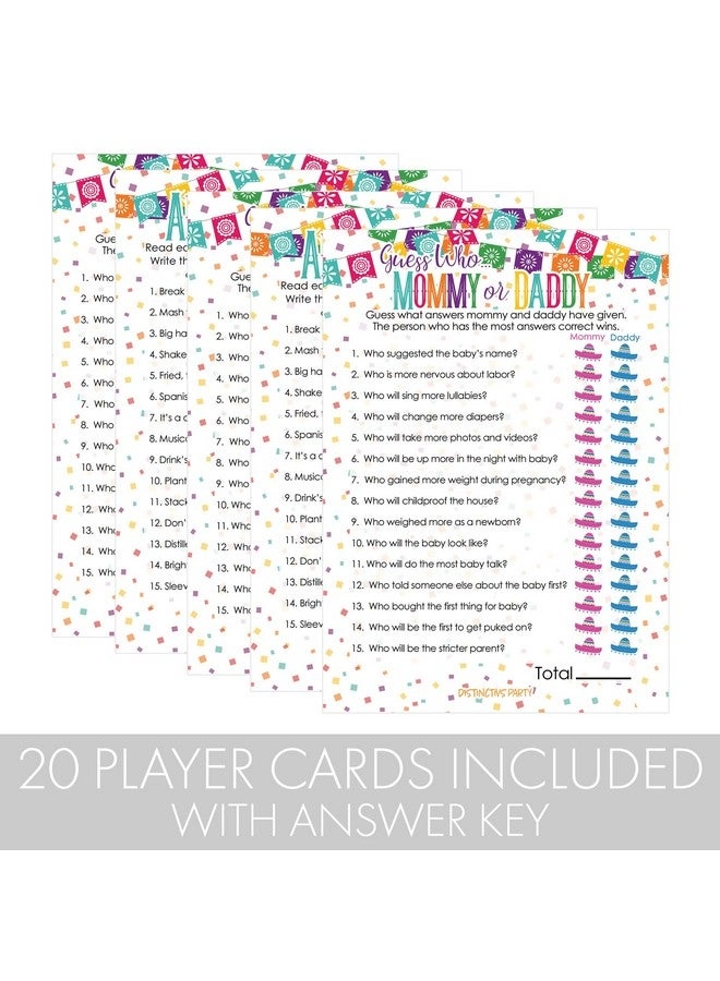 Taco Bout a Baby Shower Games + Mommy or Daddy Match and All Things Fiesta English