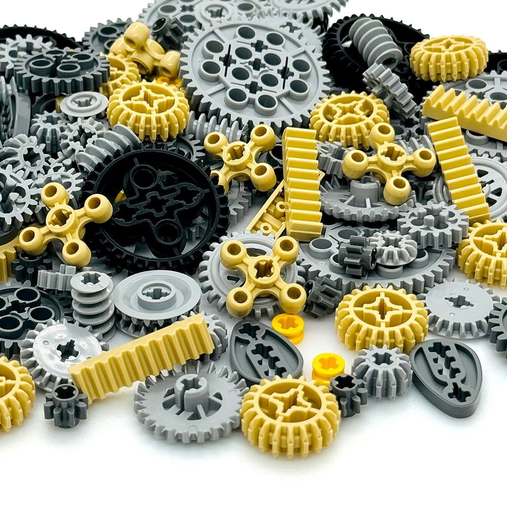 Technical Parts Wheels Gears - Building Blocks Accessories