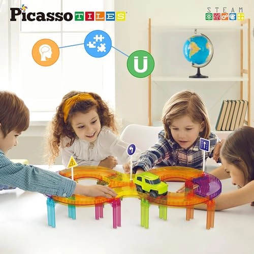 Race Track Magnetic Tiles PTMR40 - 40pcs