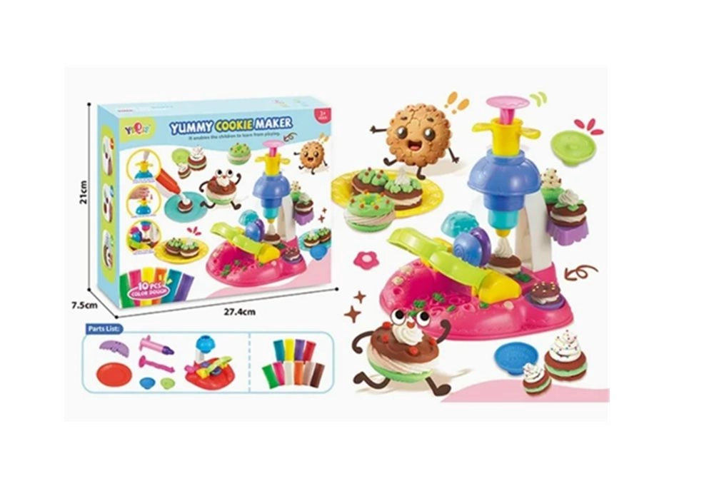 Jawda DIY Delicious Cookie Making Playdoh Machine - 3 +