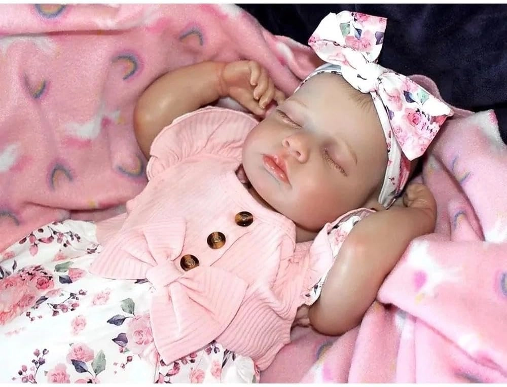 Loulou Reborn Baby Doll - 20 inch Full Body Vinyl Girl Ages 3+