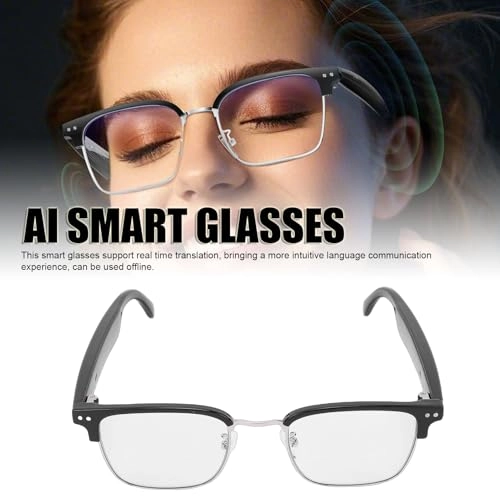 Smart Translation Glasses - 100+ Languages 8 Hours Black Frame
