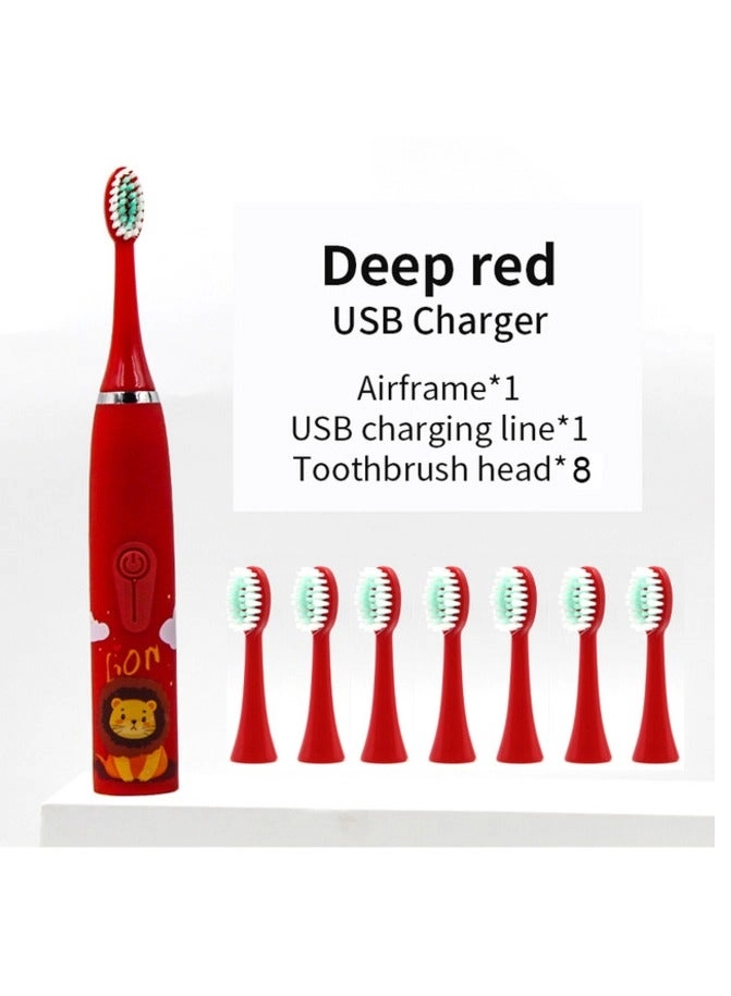 Electric Toothbrush - Children's Cartoon Pattern Ultrasonic
