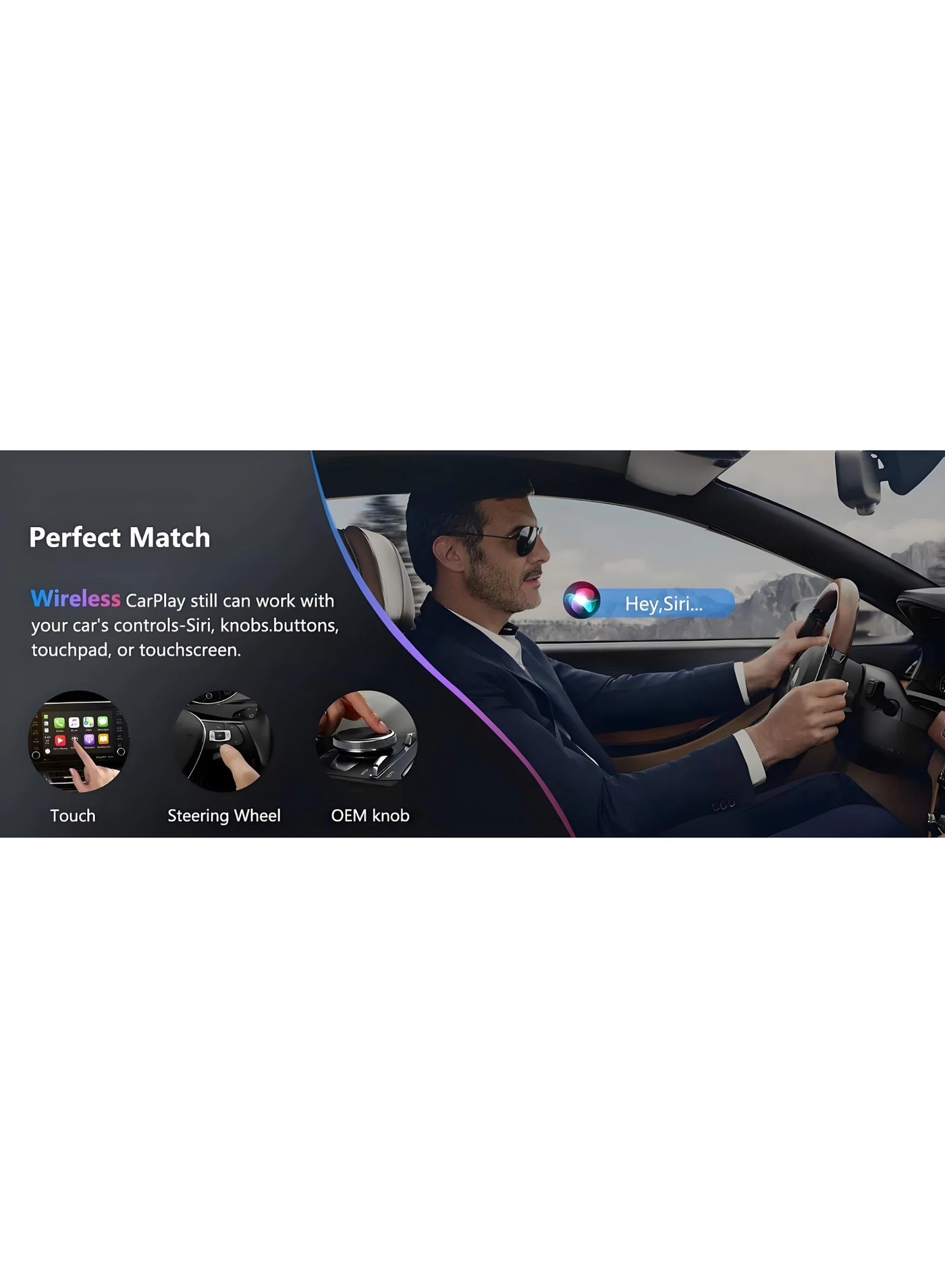 Wireless CarPlay Adapter - For iPhone Android USB & USB-C