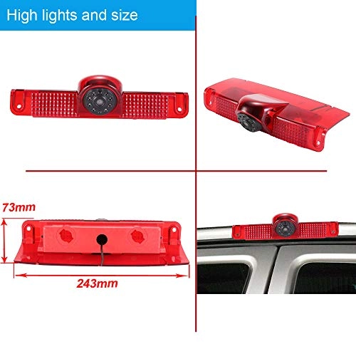 720P Brake Light Reversing Camera - Night vision 1280 x 720 pixels