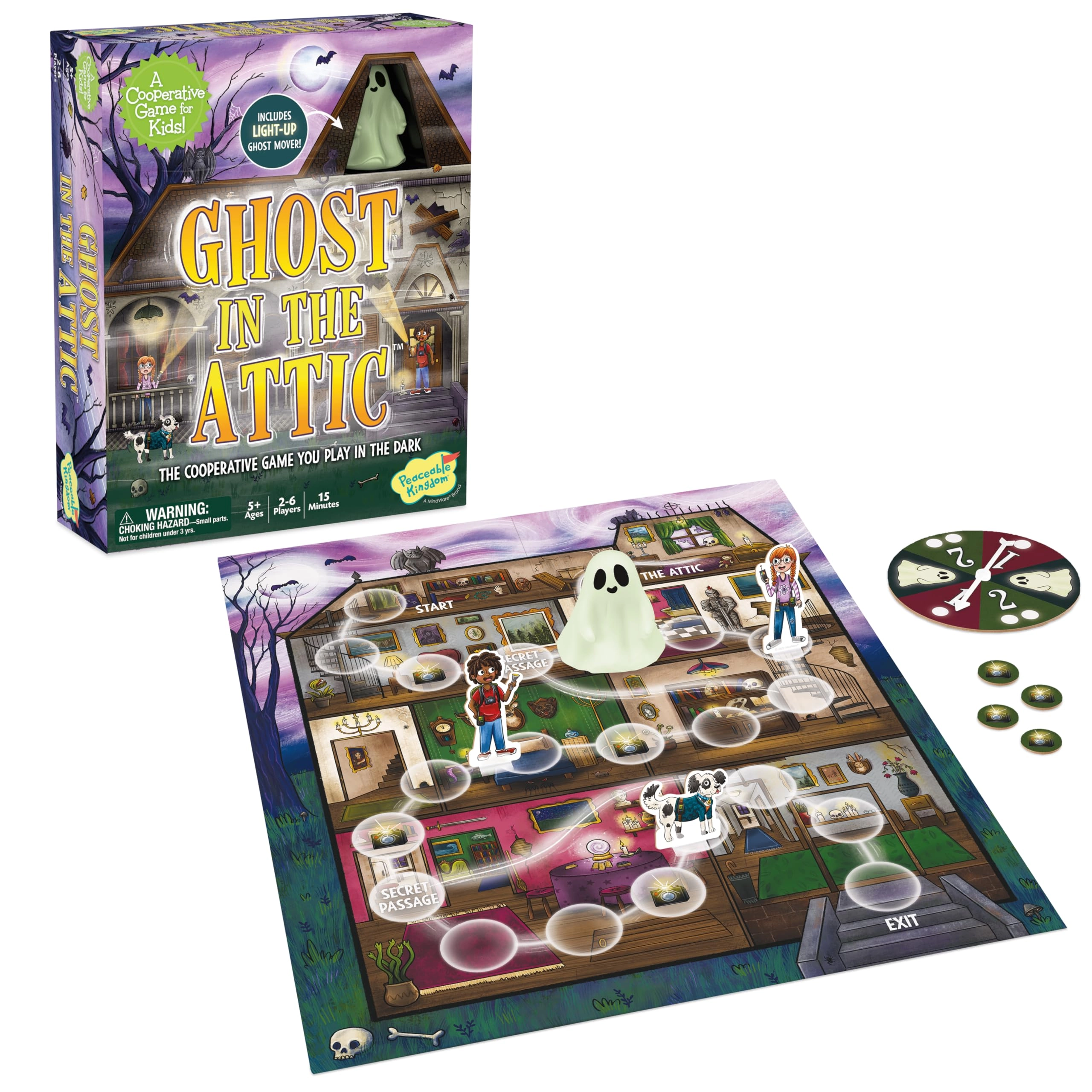 Ghost in The Attic - Cooperative Glow-in-the-Dark