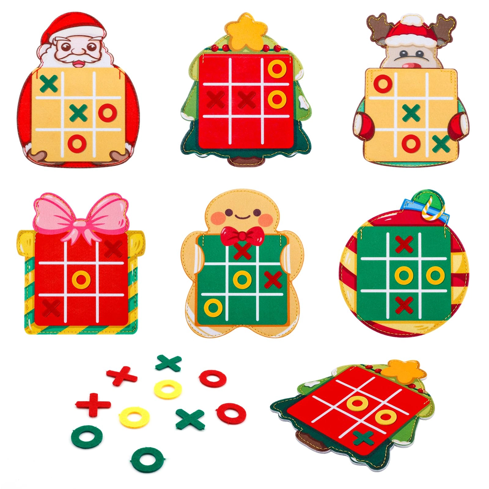 Gosknor Tic Tac Toe - 6-Piece Christmas Mini