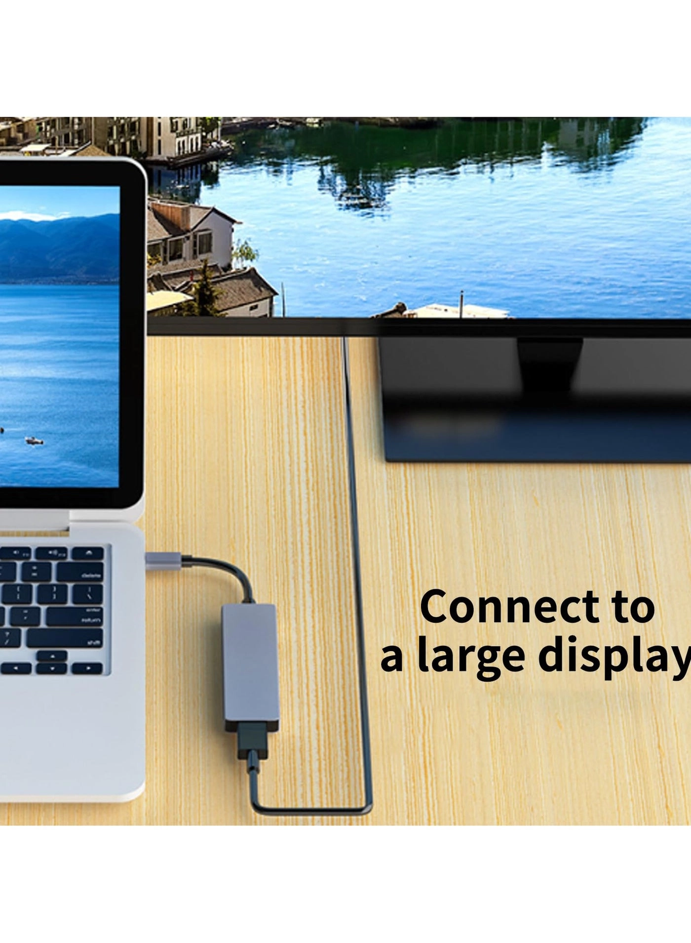 USB C Hub - Type C Compatible with Mac Book Pro XPS and More Type C Devices
