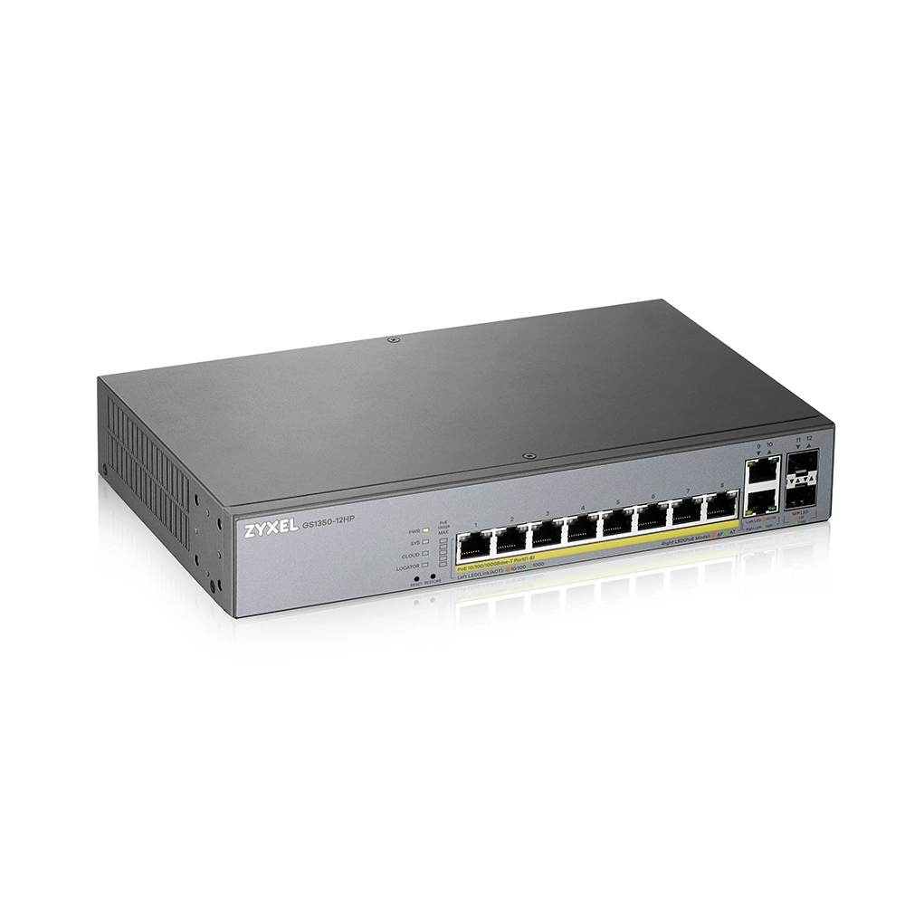 Zyxel GS1350-12HP-EU0101F 10-ports