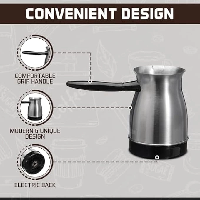 Turkish Coffee Maker - 600Ml 5Cup