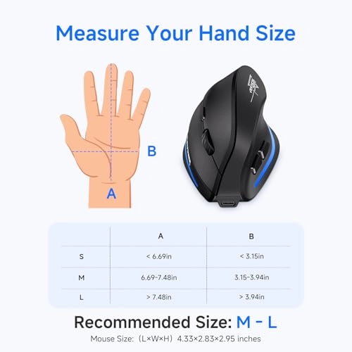 Ergonomic Vertical Mouse - USB