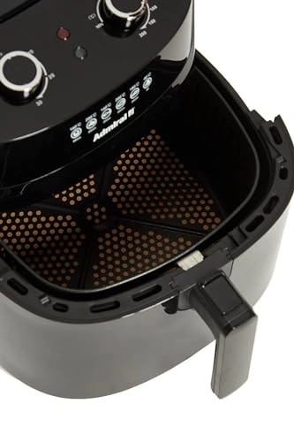 Air Fryer ADAF65BL - Knob Control Cool Touch Handle Detachable Basket