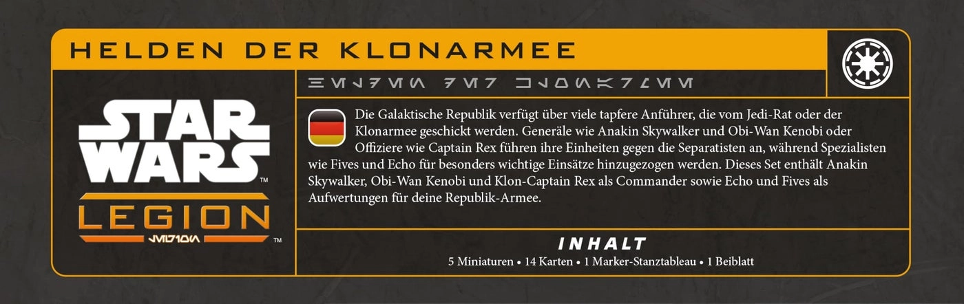 Star Wars Legion: Heroes of the Clone Army