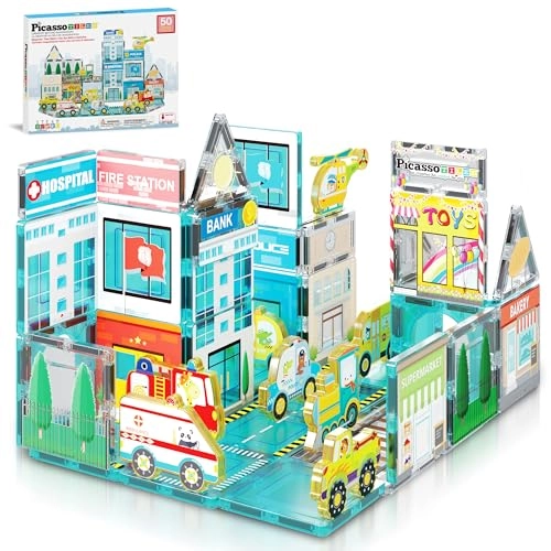 Metro City Magnetic Marvels Playset - 50pcs