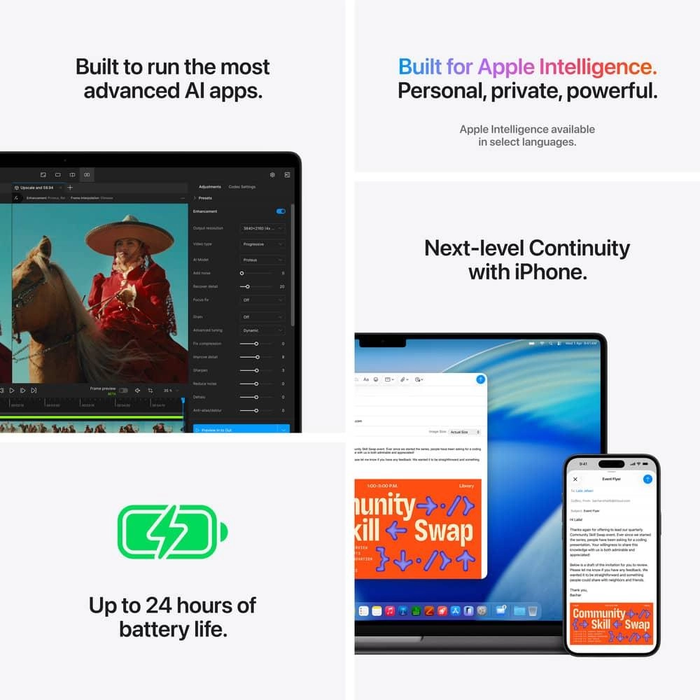 MacBook Pro MGEE4AB/A - 16.2'' M5 Max Chip 14-Core CPU 32-Core GPU 48GB DDR4 2TB SSD