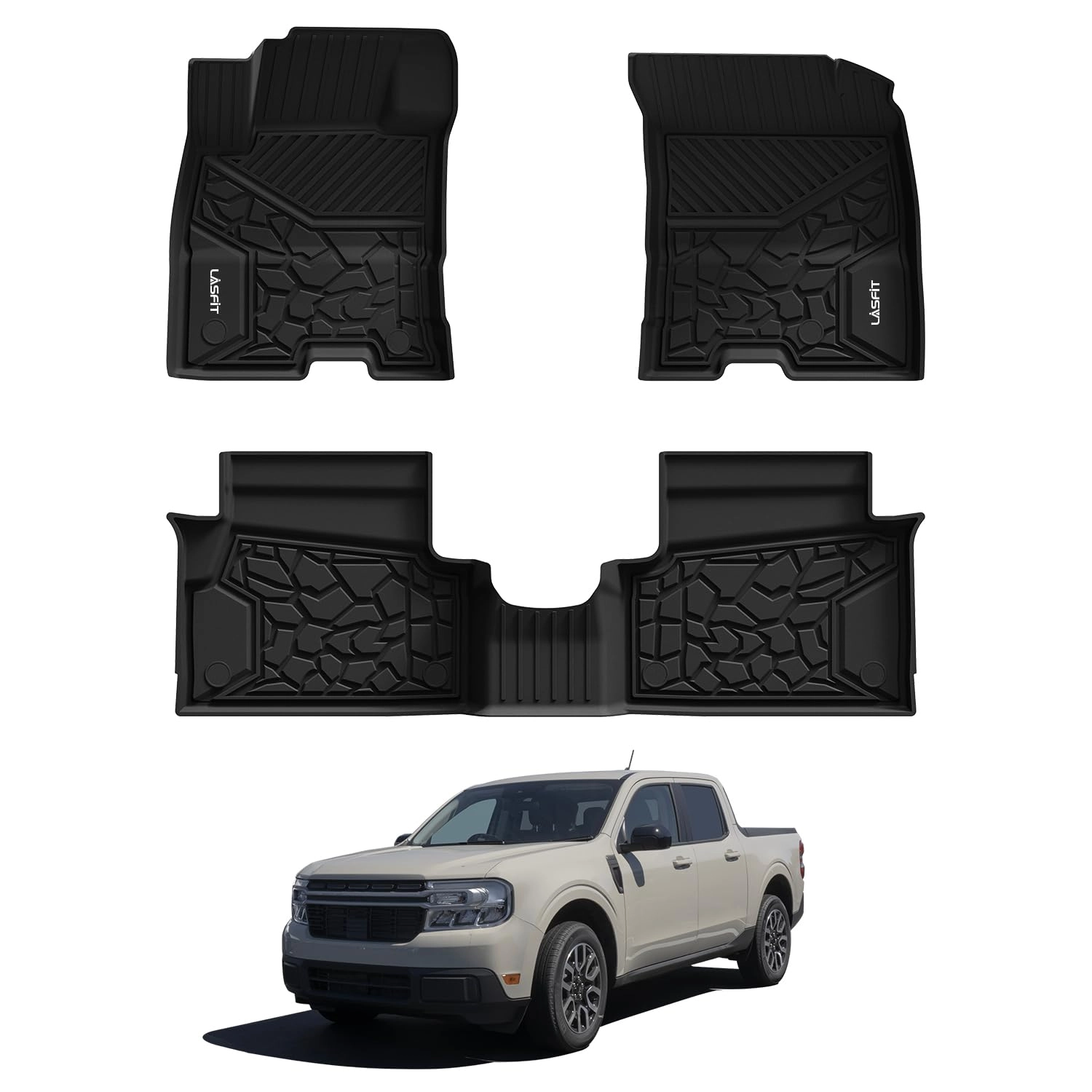 Floor Mats for Ford Maverick - 2026 2025 2024 2023 2022 1st & 2nd Row