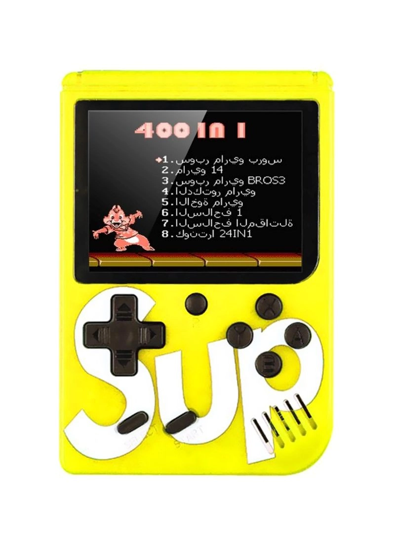 SUP Handheld Game Console - 400 Built-in Games 3-Inch Color Screen Rechargeable Battery