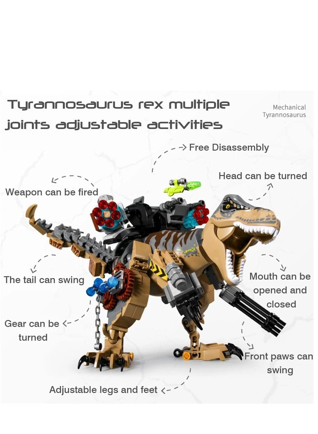 Dinosaurs Building Blocks - Jurassic World Dinosaurs 645pcs