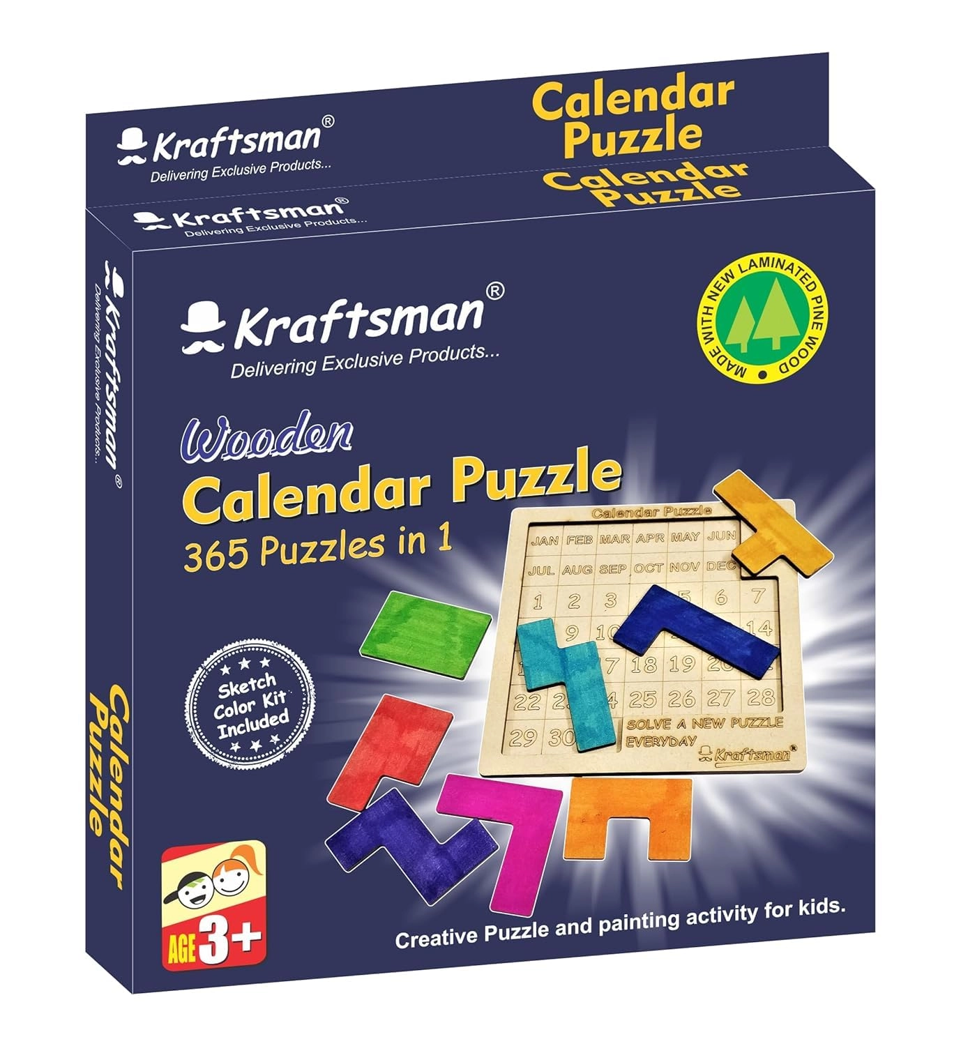 Kraftsman WoodenTIC TAC Toe - 36.00 1 pieces