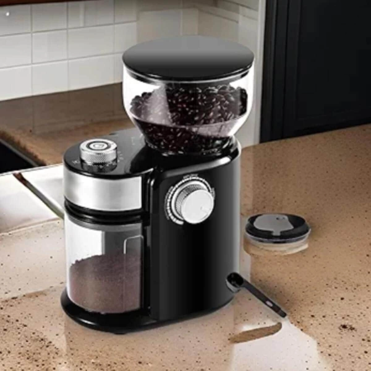 Digital Coffee Grinder - 31 Grind Settings Conical Burr 200W
