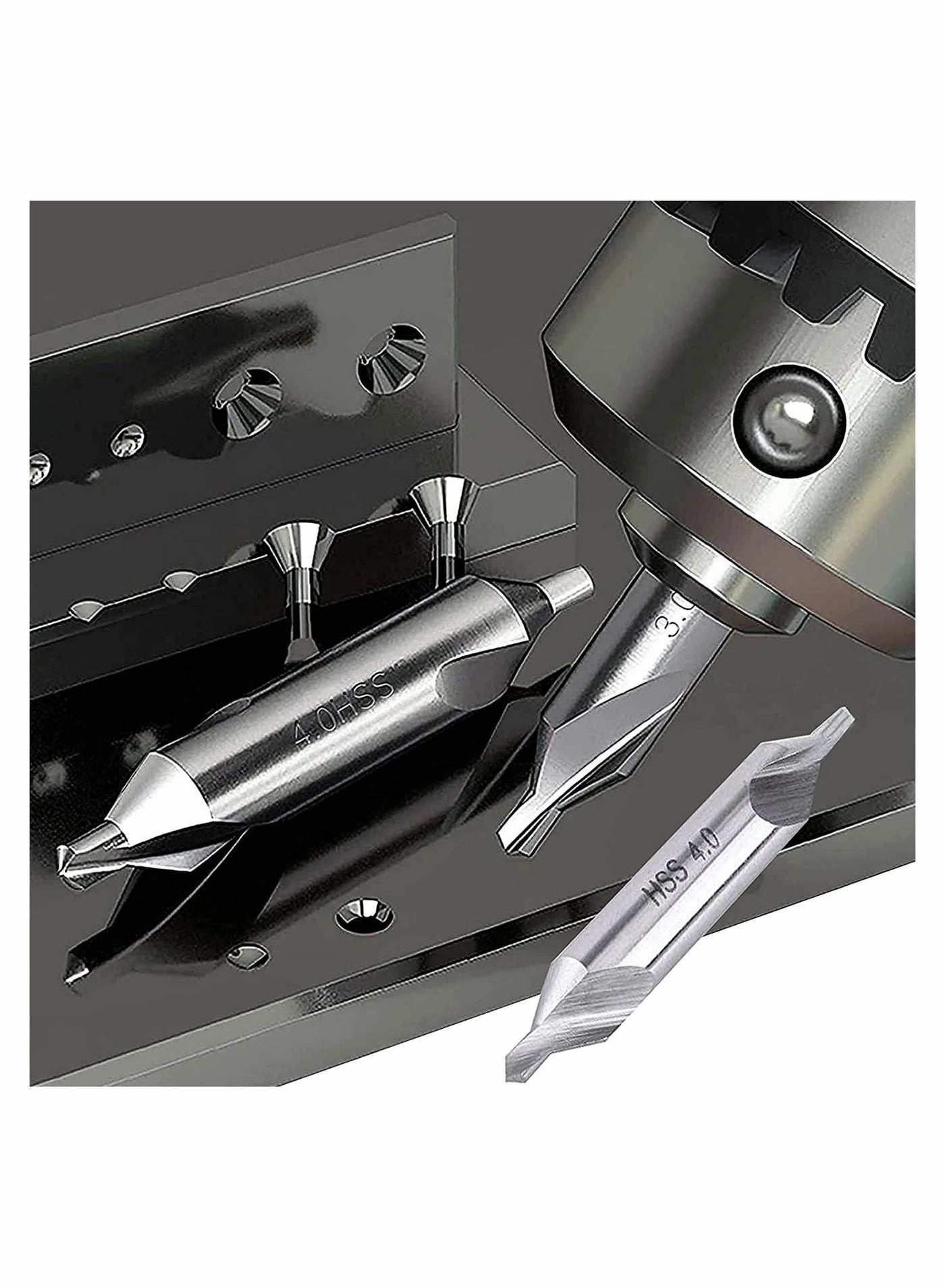 Center Drill Bit Set - HSS 7 Pieces 1.0 1.5 2.0 2.5 3.0 4.0 5.0mm