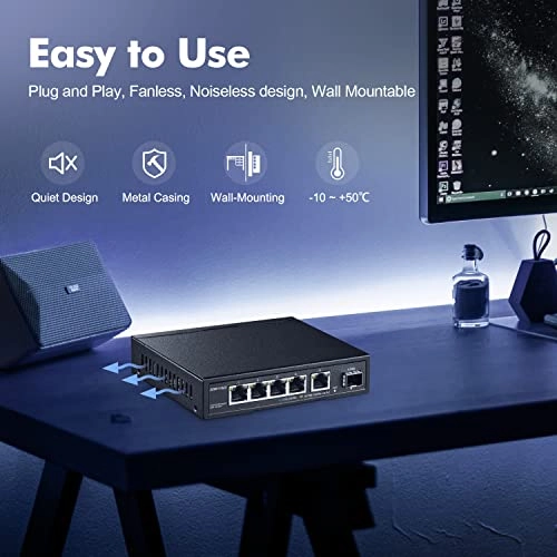 5x2.5G + 1x10G SFP 6-ports